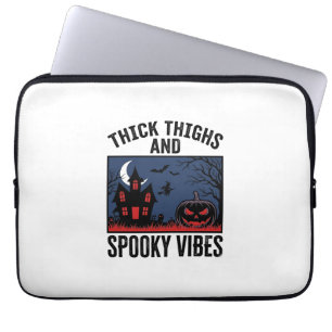 Dicke Oberschenkel Und Gruselige Vibes Halloween-S Laptopschutzhülle