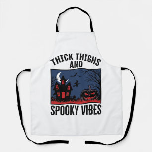 Dicke Oberschenkel Und Gruselige Vibes Halloween-S Schürze