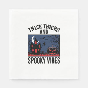 Dicke Oberschenkel Und Gruselige Vibes Halloween-S Serviette