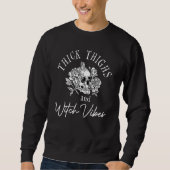 Dicke Oberschenkel und  Rose Sweatshirt (Vorderseite)
