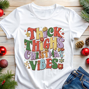Dicke Oberschenkel Weihnachtsstimmung Lustiger Fei Tri-Blend Shirt
