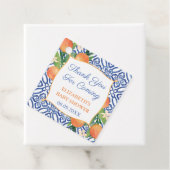 Dicke Orange Citrus Blue Tile Bridal oder Babydusc Geschenkanhänger (Beispiel)