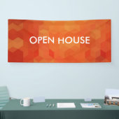 Dicke Orange Geometric Muster Banner (Messe)