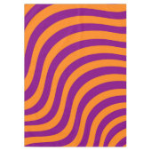 Dicke Orange Lila Zebra Stripe Lebender Frühling Tischdecke (Vorderseite)