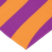Dicke Orange Lila Zebra Stripe Lebender Frühling Tischdecke (Schrägansicht)