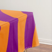 Dicke Orange Lila Zebra Stripe Lebender Frühling Tischdecke (Beispiel)