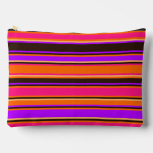 Dicke Orange, Magenta und Lila gestrichener Beutel