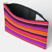 Dicke Orange, Magenta und Lila gestrichener Beutel (Offen)