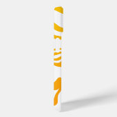 Dicke Orange Marble Texture iPhone Case (Rückseite / Rechts)