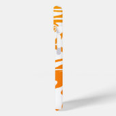 Dicke Orange Marble Texture iPhone Case (Rückseite / Links)