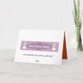 Dicke Orange Retro Blume Sobriety Geburtskarte Karte (Rückseite)