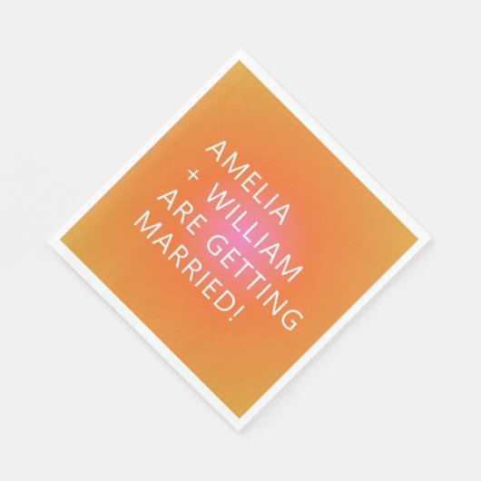 Dicke, orange rosa glänzende, einzigartige, helle serviette (Ecke)