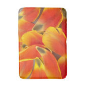 Dicke Orange Tulip Blume Petals Fotografie Badematte (Vorderseite Vertikal)