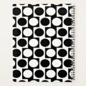 Dicke Quadrate der modernen geometrischen Schwarz- Planer (Rückseite)