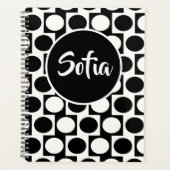 Dicke Quadrate der modernen geometrischen Schwarz- Planer (Vorderseite)