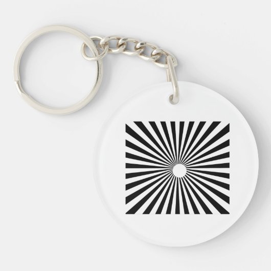 Dicke Radialbrechung | Monochrome optische Energie Schlüsselanhänger (Vorderseite)