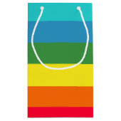 Dicke Rainbow Strip Geschenktasche Kleine Geschenktüte (Rückseite)