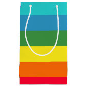 Dicke Rainbow Strip Geschenktasche Kleine Geschenktüte (Vorderseite)