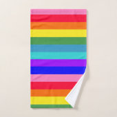 Dicke Rainbow Strip Handtuchhandtuch Set (Handtuch)