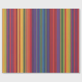 Dicke Rainbow Stripe Gift Wrap - Lebhaft Geschenkpapier (Flach)