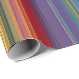 Dicke Rainbow Stripe Gift Wrap - Lebhaft Geschenkpapier