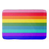 Dicke Rainbow Stripes Badematte (Vorderseite)