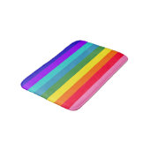 Dicke Rainbow Stripes Badematte (Schrägansicht)