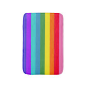 Dicke Rainbow Stripes Badematte (Vorderseite Vertikal)
