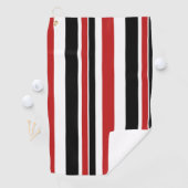 Dicke Red Black Strips Golf Handtuch (Insitu)
