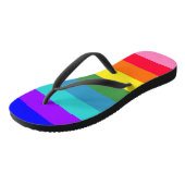 Dicke Regenbogenstreifen Badesandalen (Schrägansicht)