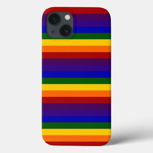 Dicke Regenbogenstreifen Case-Mate iPhone Hülle (Rückseite)