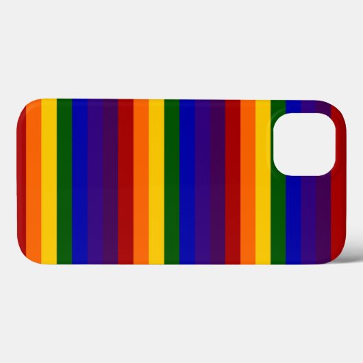 Dicke Regenbogenstreifen Case-Mate iPhone Hülle (Rückseite (Horizontal))