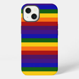 Dicke Regenbogenstreifen iPhone Hülle