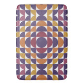 Dicke Retro-Kreise Bath Mat | Moderne Mitte des Ja Badematte (Vorderseite Vertikal)