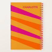 Dicke Retrostreifen Monogramm Notizblock (Rückseite)