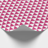 Dicke rosa Diamantmuster Geschenkpapier (Ecke)