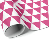 Dicke rosa Diamantmuster Geschenkpapier (Rolleneckpunkt)