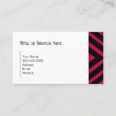 Dicke rosa geometrische Visitenkarte (Rückseite)