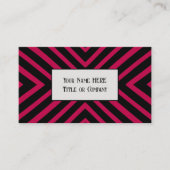 Dicke rosa geometrische Visitenkarte (Vorderseite)