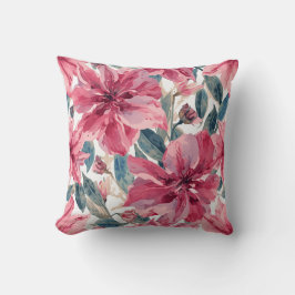 Dicke rosa tropisches botanisches Muster Kissen