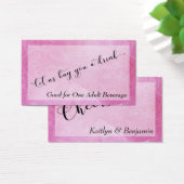 Dicke rosa Wasserfarbe Mandala Wedding Drinks Tick (Schreibtisch)
