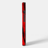Dicke Rot- und Schwarzflamme Case-Mate iPhone Hülle (Rückseite / Links)