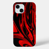 Dicke Rot- und Schwarzflamme Case-Mate iPhone Hülle (Rückseite)