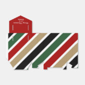 Dicke rote grüne Streifen Moderne Weihnachten Geschenkschachtel (Ungefaltet)