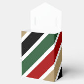 Dicke rote grüne Streifen Moderne Weihnachten Geschenkschachtel (Geöffnet)