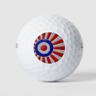 Dicke Roundel-Sonnenbrust-Design im Carbon-Fibre-S Golfball