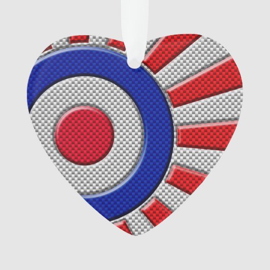 Dicke Roundel-Sonnenbrust-Design im Carbon-Fibre-S Ornament (Vorderseite)