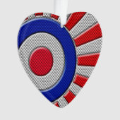 Dicke Roundel-Sonnenbrust-Design im Carbon-Fibre-S Ornament (Vorderseite)