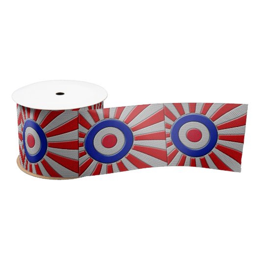 Dicke Roundel-Sonnenbrust-Design im Carbon-Fibre-S Satinband (Spule)