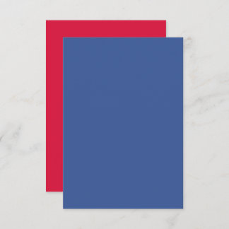 Dicke RSVP-Karte in Crimson & Blue - individuell e RSVP Karte